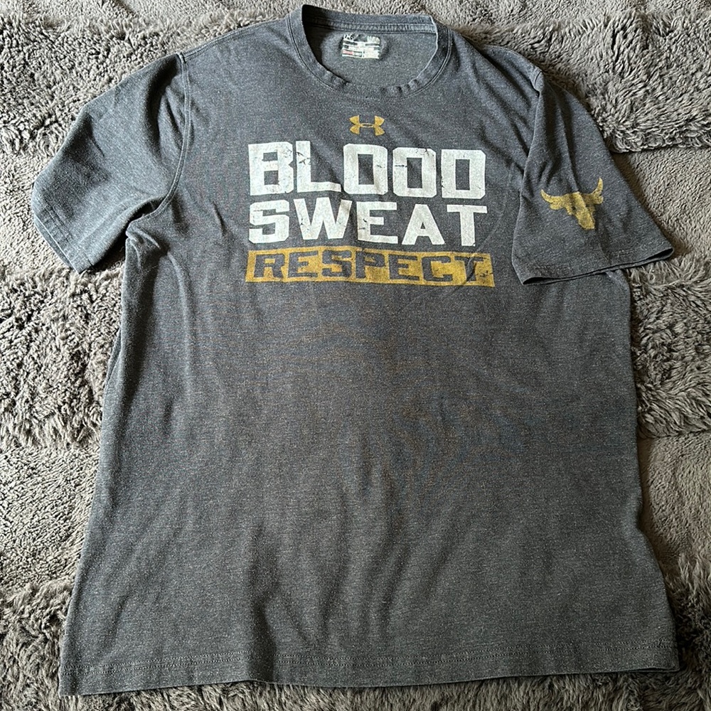 Under Armour Project Rock Blood Sweat Respect Mens size L